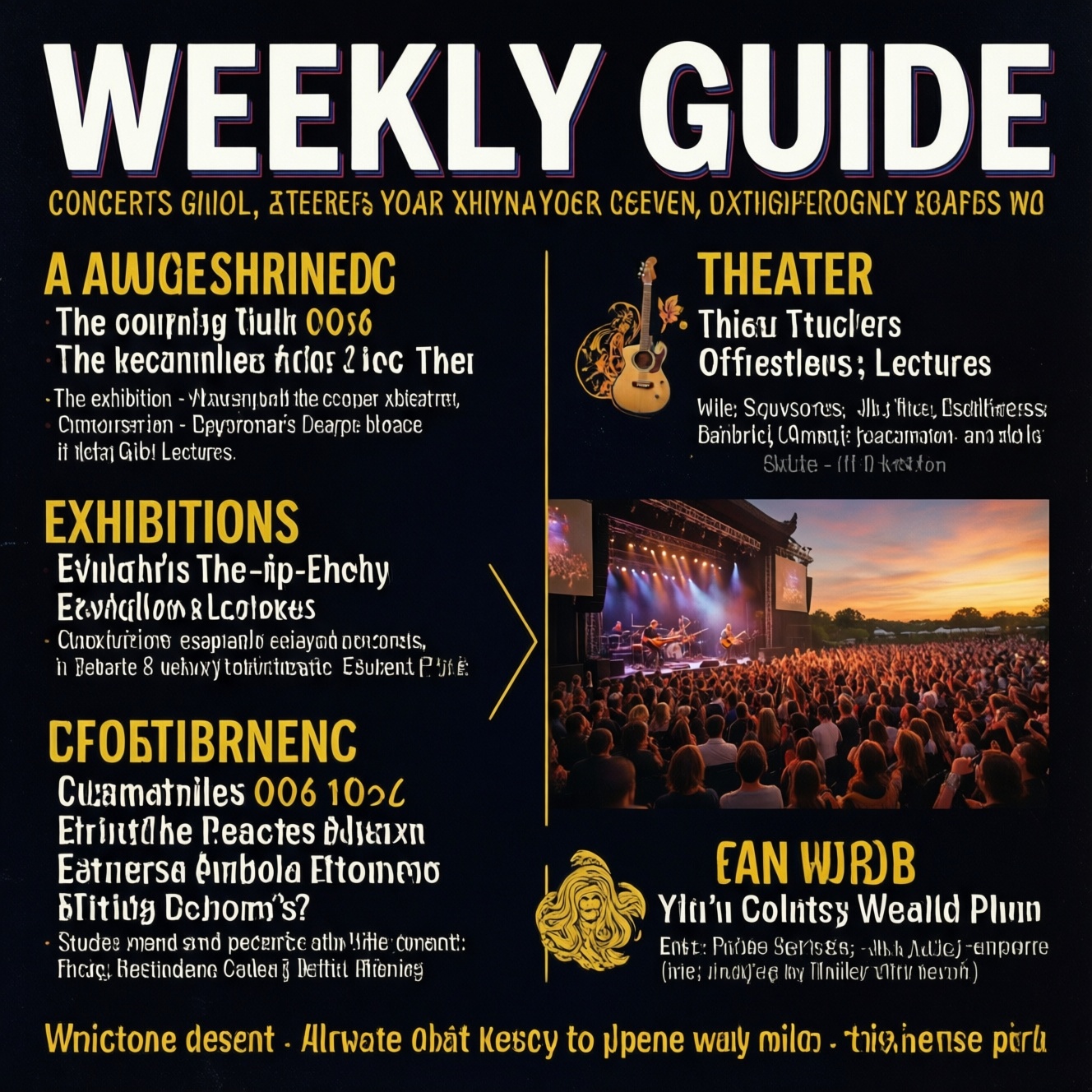 Афиша недели о культуре и событиях с фестивалями, гастролями и новыми инициативами
